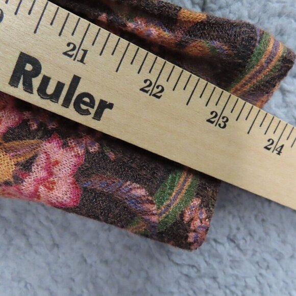 Soft Surroundings Tunic Top PS Petite Small Ribbed Floral Waffle Knit Boho - Picture 6 of 9